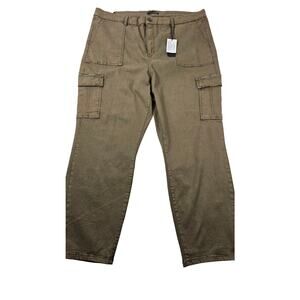 NWT black tape Luna super high rise slim cargo sz 24 casual wide leg pants NEW